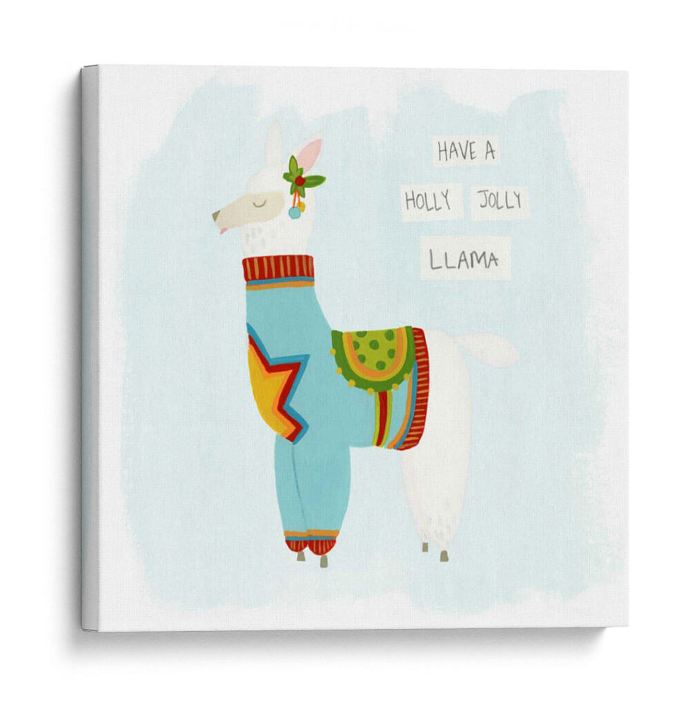 Fa-La-La-La Llama Iv - June Erica Vess | Cuadro decorativo de Canvas Lab