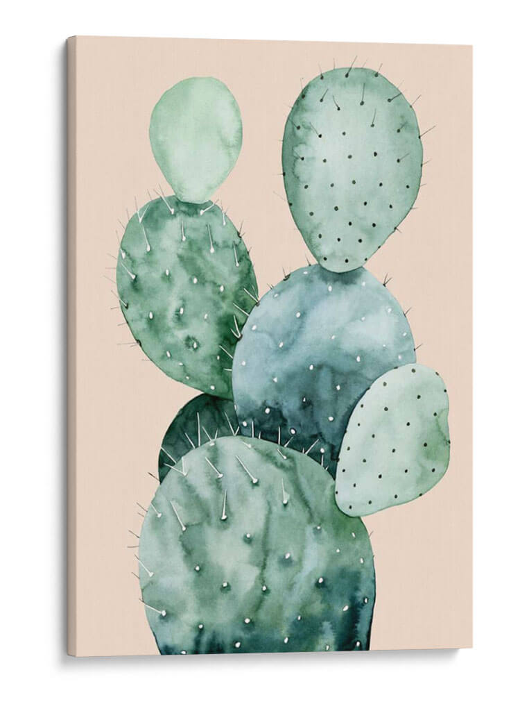 Cactus En Coral Ii - Grace Popp | Cuadro decorativo de Canvas Lab