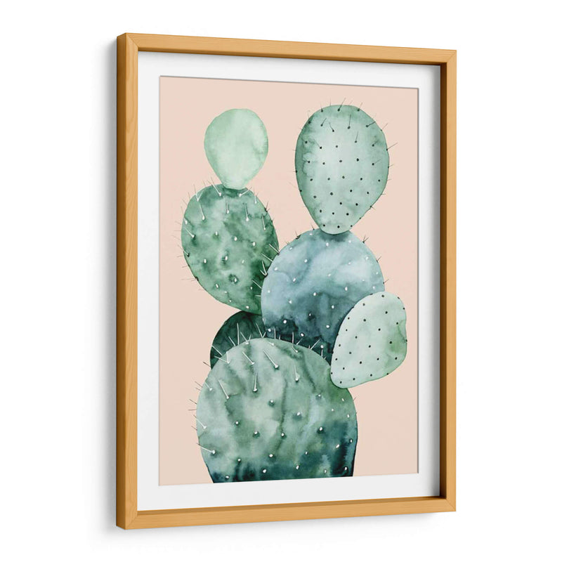 Cactus En Coral Ii - Grace Popp | Cuadro decorativo de Canvas Lab