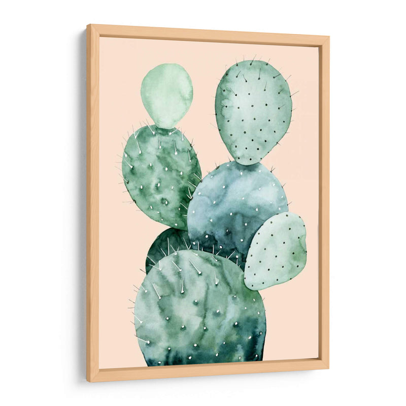 Cactus En Coral Ii - Grace Popp | Cuadro decorativo de Canvas Lab