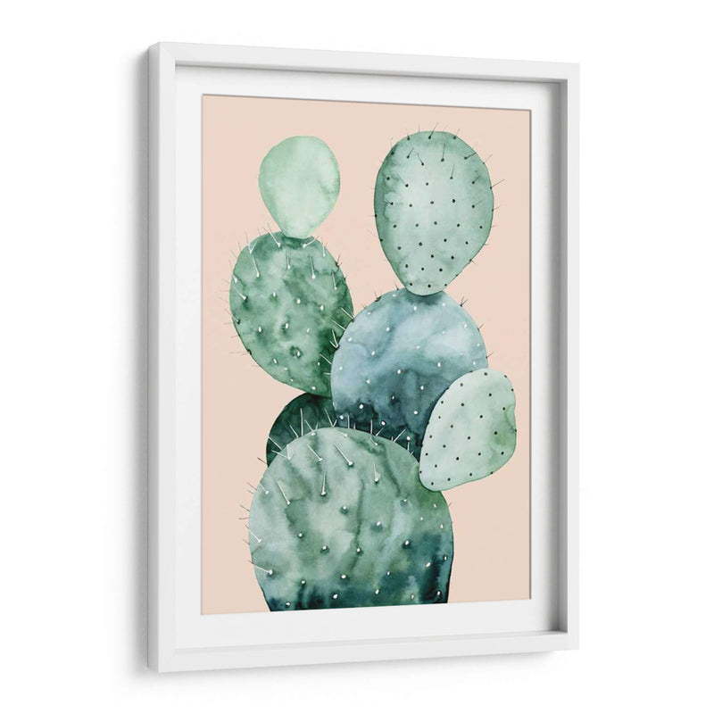 Cactus En Coral Ii - Grace Popp | Cuadro decorativo de Canvas Lab