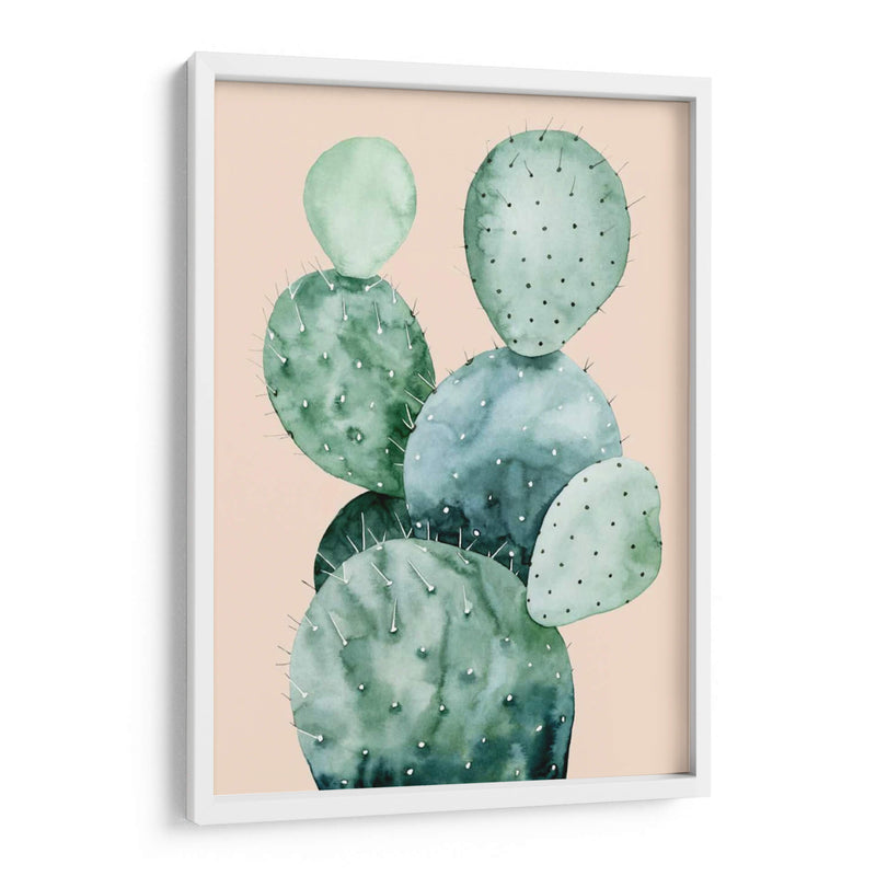 Cactus En Coral Ii - Grace Popp | Cuadro decorativo de Canvas Lab