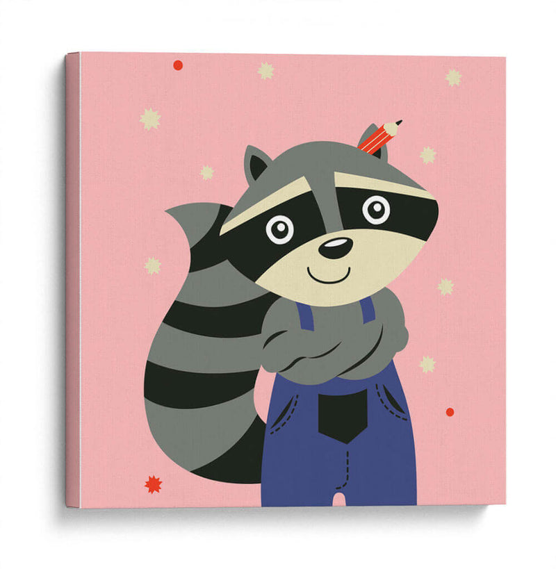 HOLA, NIÑO, DICE EL MAPACHE - Najesi | Cuadro decorativo de Canvas Lab