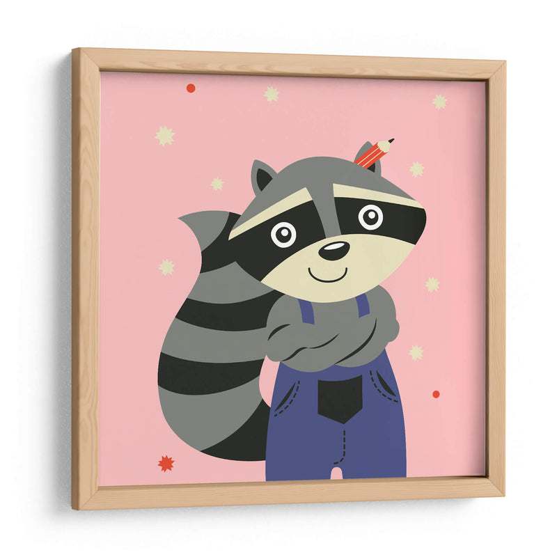 HOLA, NIÑO, DICE EL MAPACHE - Najesi | Cuadro decorativo de Canvas Lab