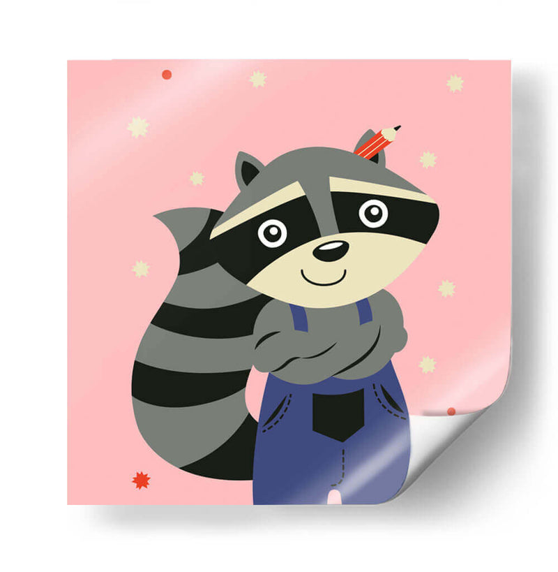 HOLA, NIÑO, DICE EL MAPACHE - Najesi | Cuadro decorativo de Canvas Lab