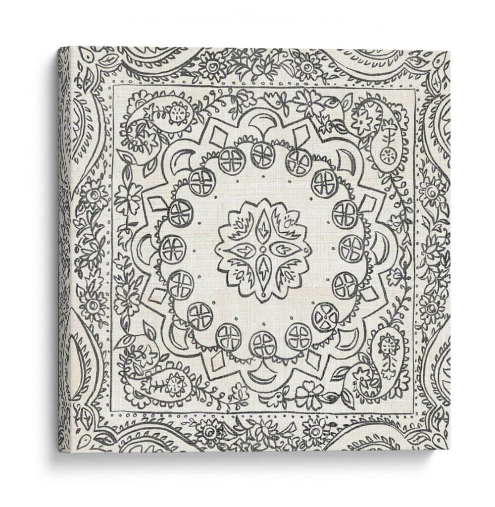 Bandw Batik Rosette Ii - Chariklia Zarris | Cuadro decorativo de Canvas Lab
