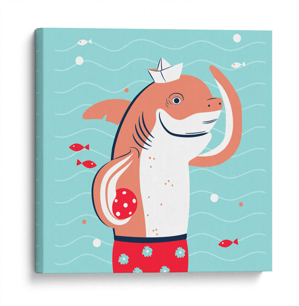 HOLA, NIÑO, DICE EL TIBURÓN - Najesi | Cuadro decorativo de Canvas Lab
