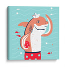 HOLA, NIÑO, DICE EL TIBURÓN - Najesi | Cuadro decorativo de Canvas Lab