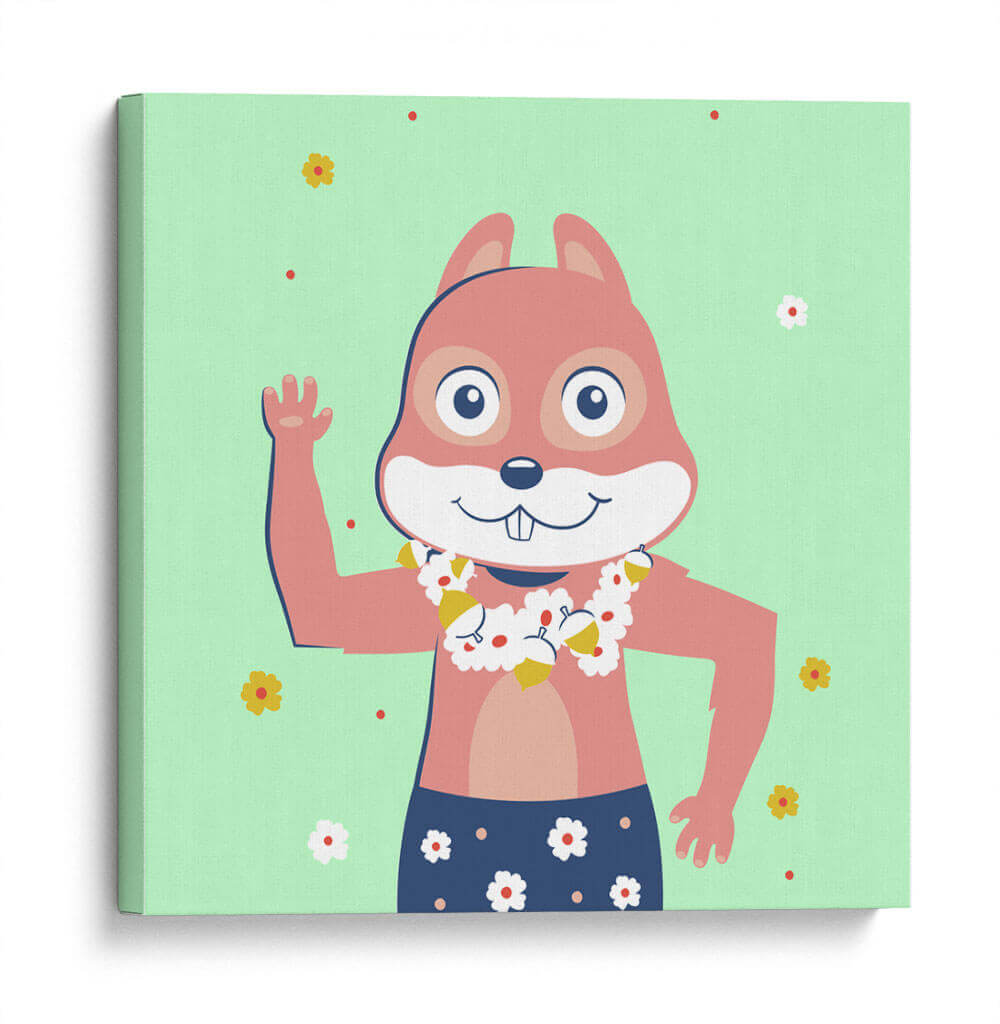 HOLA, NIÑO DICE LA ARDILLA - Najesi | Cuadro decorativo de Canvas Lab