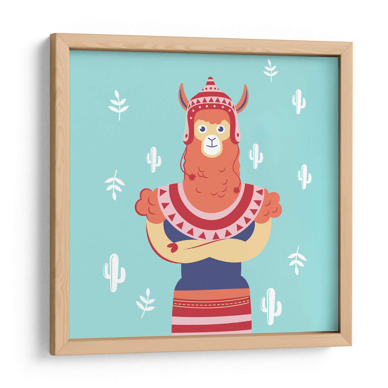 HOLA, NIÑO, DICE LA LLAMA - Najesi | Cuadro decorativo de Canvas Lab