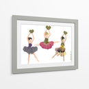 Ballerinas with Hearts - Designs by Andrea | Cuadro decorativo de Canvas Lab