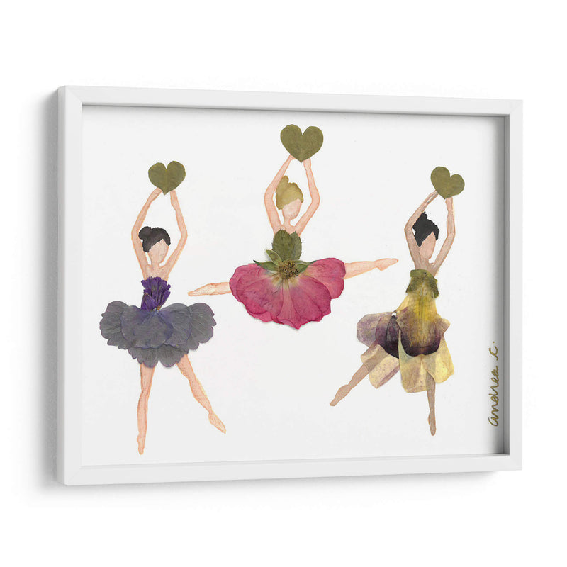 Ballerinas with Hearts - Designs by Andrea | Cuadro decorativo de Canvas Lab