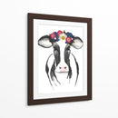 Black White Cow - Designs by Andrea | Cuadro decorativo de Canvas Lab