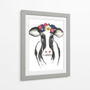 Black White Cow - Designs by Andrea | Cuadro decorativo de Canvas Lab