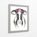 Black White Cow - Designs by Andrea | Cuadro decorativo de Canvas Lab