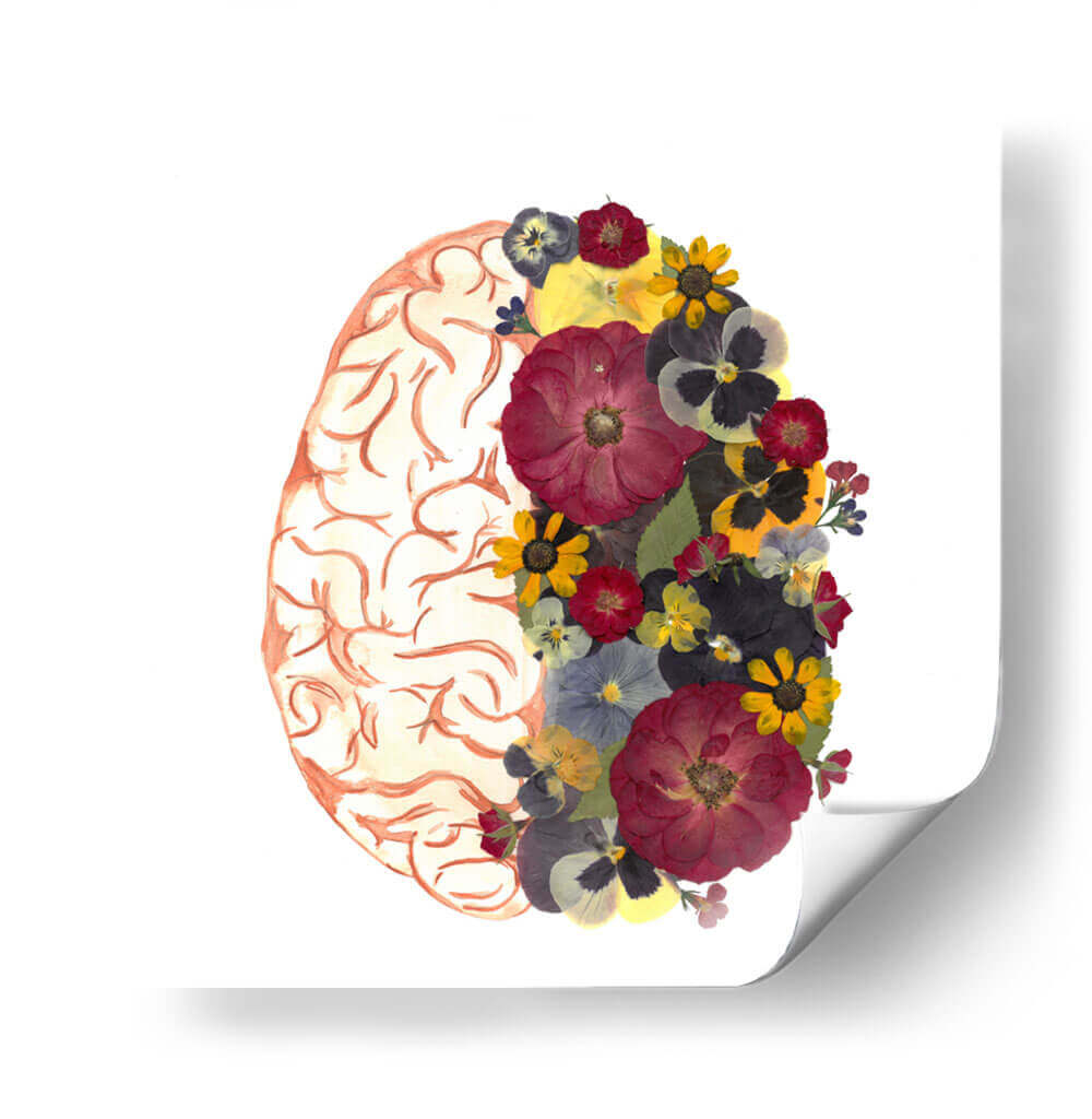 Brain in Color - Designs by Andrea | Cuadro decorativo de Canvas Lab