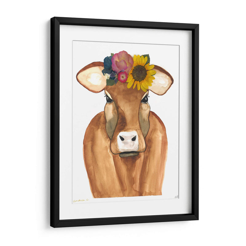 Brown Cow - Designs by Andrea | Cuadro decorativo de Canvas Lab