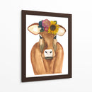 Brown Cow - Designs by Andrea | Cuadro decorativo de Canvas Lab