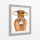 Brown Cow - Designs by Andrea | Cuadro decorativo de Canvas Lab