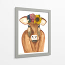 Brown Cow - Designs by Andrea | Cuadro decorativo de Canvas Lab