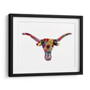 Floral Longhorn - Designs by Andrea | Cuadro decorativo de Canvas Lab