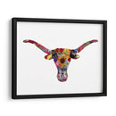 Floral Longhorn - Designs by Andrea | Cuadro decorativo de Canvas Lab