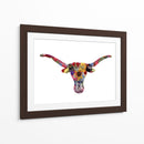 Floral Longhorn - Designs by Andrea | Cuadro decorativo de Canvas Lab