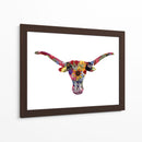 Floral Longhorn - Designs by Andrea | Cuadro decorativo de Canvas Lab