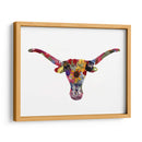 Floral Longhorn - Designs by Andrea | Cuadro decorativo de Canvas Lab