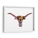 Floral Longhorn - Designs by Andrea | Cuadro decorativo de Canvas Lab
