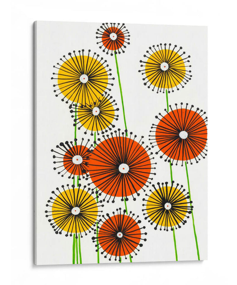 Ruedas De Flores I - Regina Moore | Cuadro decorativo de Canvas Lab