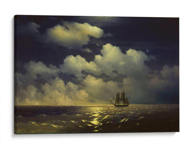 Mercurio Brig después de una victoria sobre dos naves turcas - Iván Aivazovsky | Cuadro decorativo de Canvas Lab