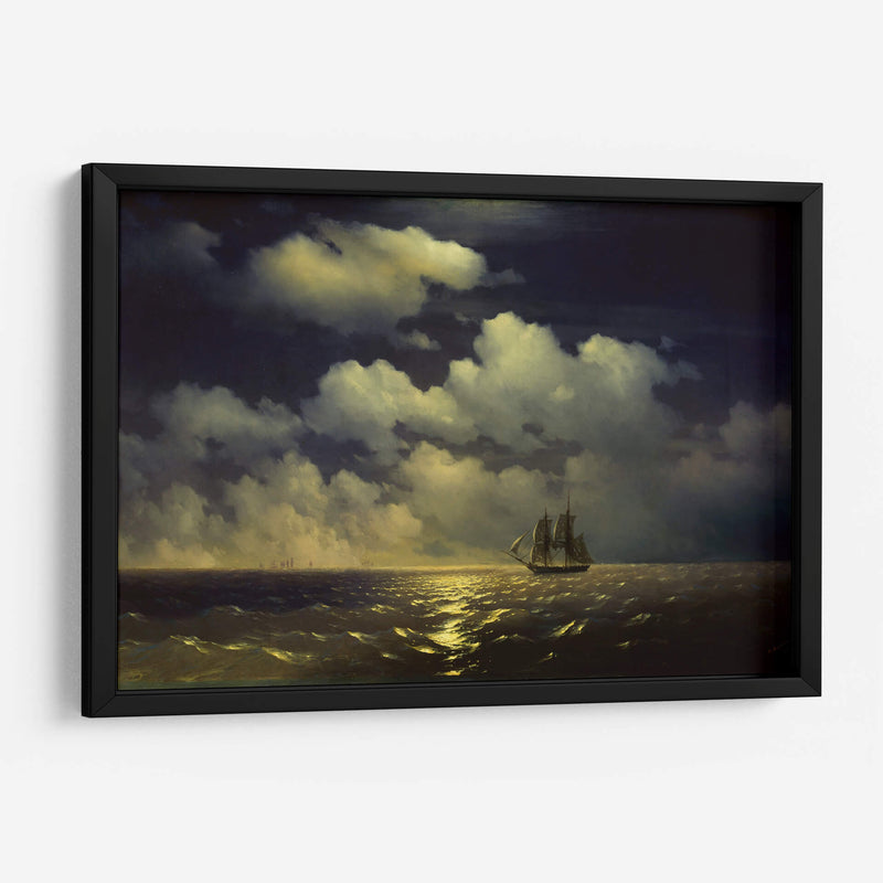 Mercurio Brig después de una victoria sobre dos naves turcas - Iván Aivazovsky | Cuadro decorativo de Canvas Lab