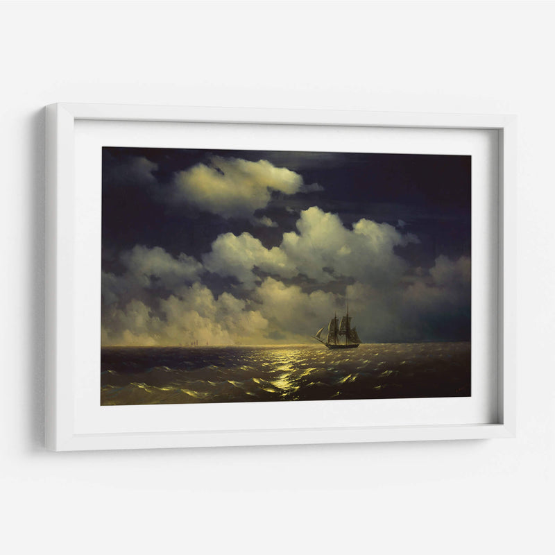 Mercurio Brig después de una victoria sobre dos naves turcas - Iván Aivazovsky | Cuadro decorativo de Canvas Lab