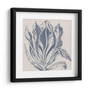 Indigo Floral En Lino I - Vision Studio | Cuadro decorativo de Canvas Lab