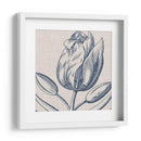 Indigo Floral En Lino Iv - Vision Studio | Cuadro decorativo de Canvas Lab