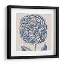 Indigo Floral En Lino V - Vision Studio | Cuadro decorativo de Canvas Lab