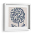 Indigo Floral En Lino V - Vision Studio | Cuadro decorativo de Canvas Lab