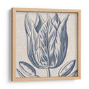 Indigo Floral En Lino Vi - Vision Studio | Cuadro decorativo de Canvas Lab