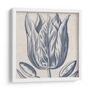 Indigo Floral En Lino Vi - Vision Studio | Cuadro decorativo de Canvas Lab