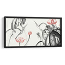 Estudio De Loto Con Coral Ii - Nan Rae | Cuadro decorativo de Canvas Lab