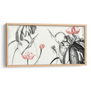 Estudio De Loto Con Coral Ii - Nan Rae | Cuadro decorativo de Canvas Lab