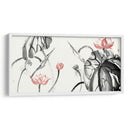 Estudio De Loto Con Coral Ii - Nan Rae | Cuadro decorativo de Canvas Lab