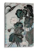 Estudio De Loto Con Verde Azul I - Nan Rae | Cuadro decorativo de Canvas Lab