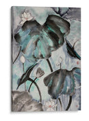 Estudio De Loto Con Azul Verde Ii. - Nan Rae | Cuadro decorativo de Canvas Lab