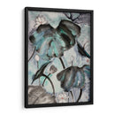 Estudio De Loto Con Azul Verde Ii. - Nan Rae | Cuadro decorativo de Canvas Lab