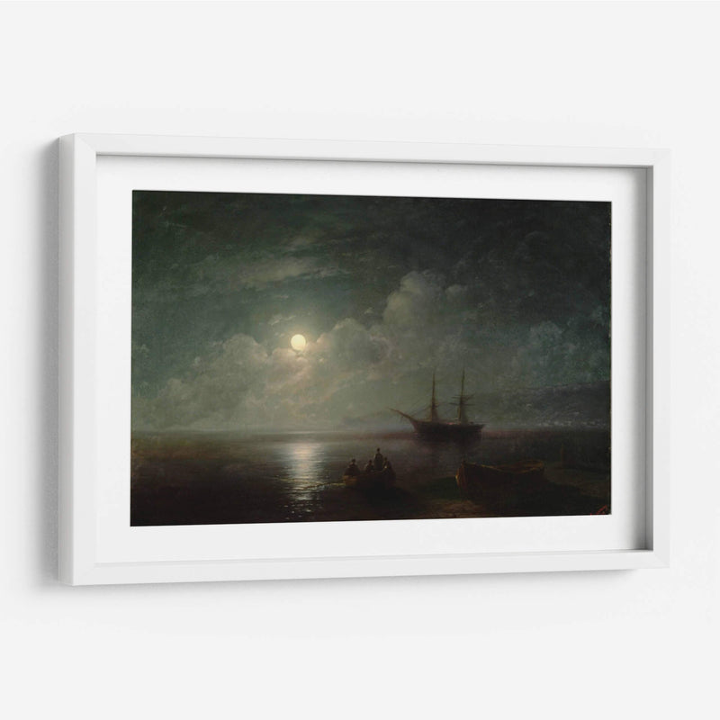 Paisaje marino con luna llena - Iván Aivazovsky | Cuadro decorativo de Canvas Lab