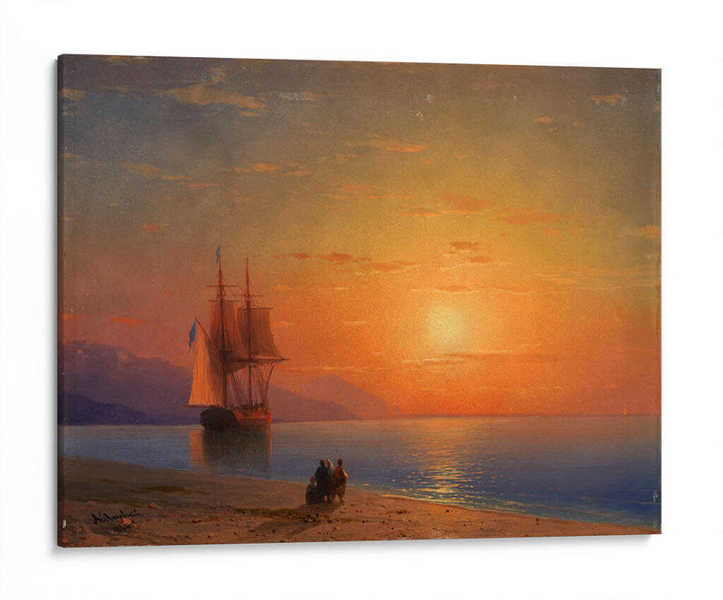Puesta de sol en el mar - Iván Aivazovsky | Cuadro decorativo de Canvas Lab