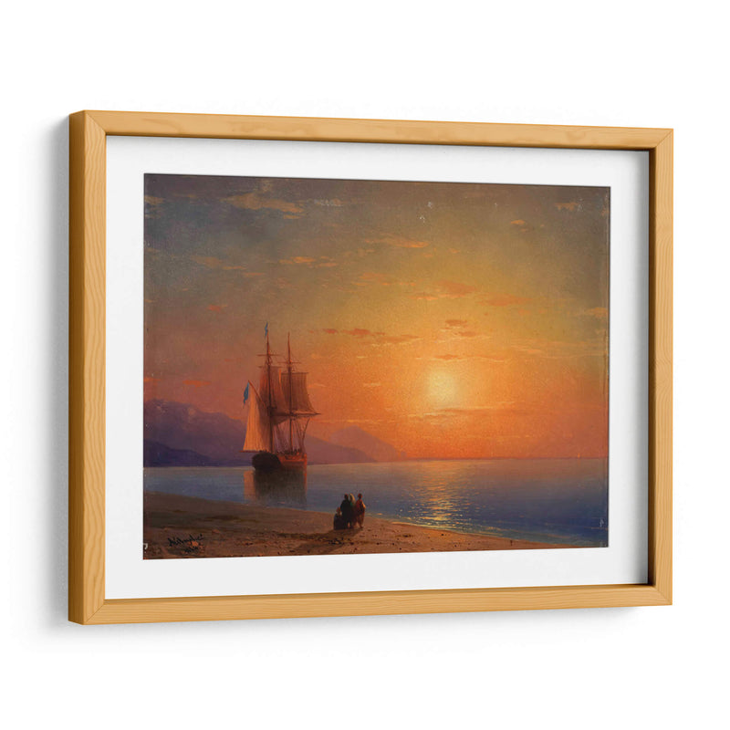 Puesta de sol en el mar - Iván Aivazovsky | Cuadro decorativo de Canvas Lab