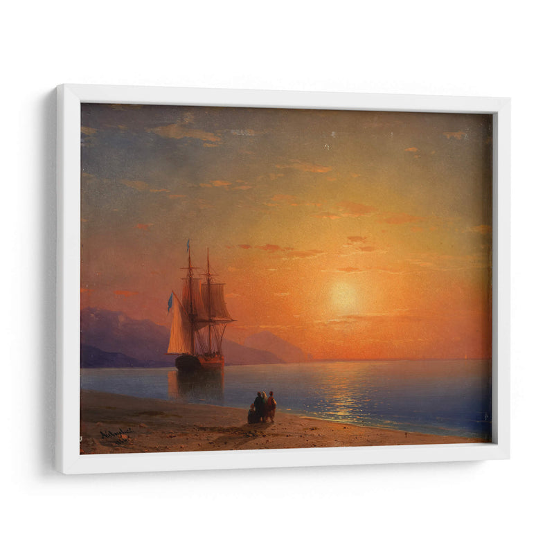 Puesta de sol en el mar - Iván Aivazovsky | Cuadro decorativo de Canvas Lab